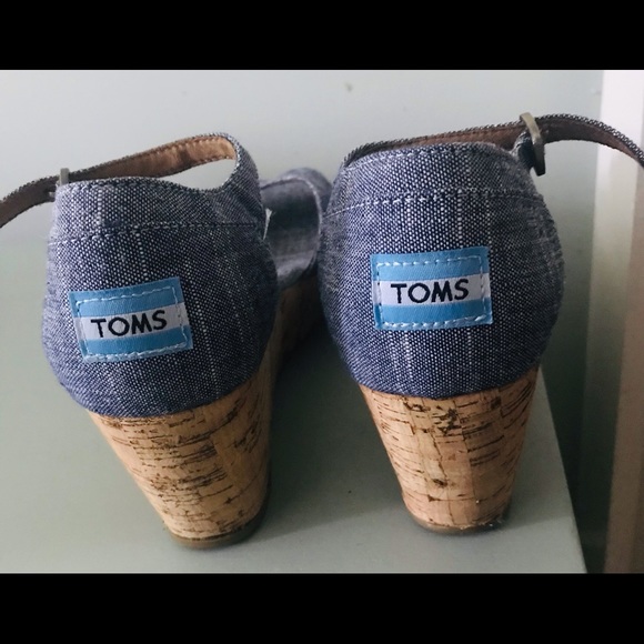 Toms Size 8.5 Chambray - Picture 6 of 7